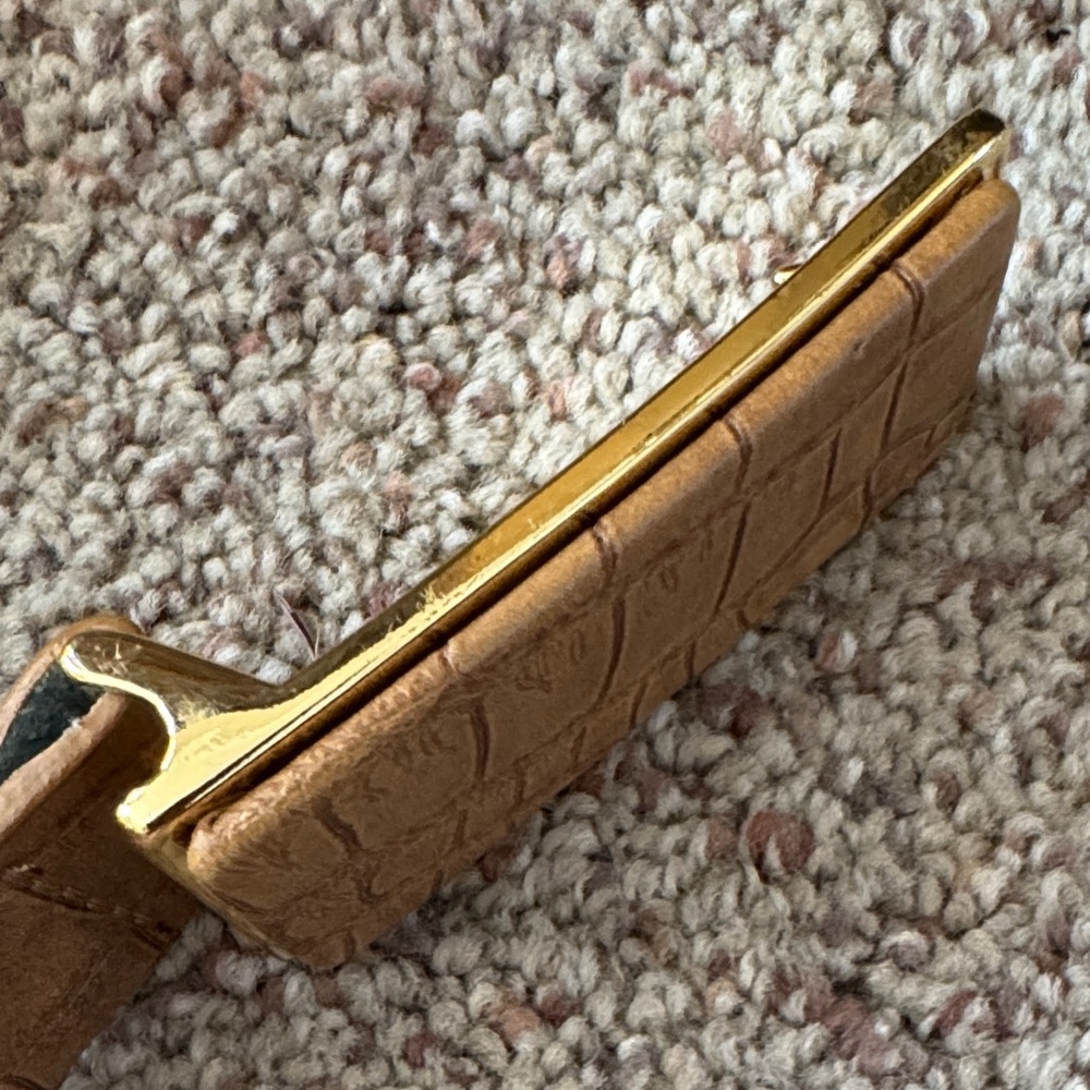Nine West Brown Crocodile Pattern Belt - Picture 6 of 9